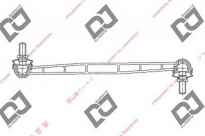 DJ PARTS dl1372 -  Тяга / стойка, стабилизатор